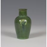 A small Moorcroft Flamminian Ware vase made for Liberty, 1906-13, the high shouldered body covered