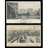 A large quantity of postcards in an album and six shoeboxes, including many British topographical