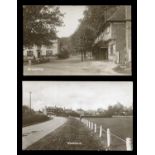 A collection of 31 postcards of Kent, including photographic postcards titled 'High Road, Lower