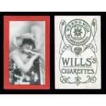 An album containing a part-set of 247 (of 250) Wills overseas 'Actresses ALWICS' cigarette cards,