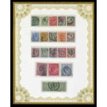 A Great Britain Edward VII stamp set ½d to £1, used (19 stamps).Buyer’s Premium 29.4% (including VAT