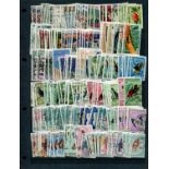A collection of world stamps on stock cards, unmounted mint or fine used, including Ireland,