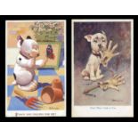 A collection of 31 postcards featuring dogs, the majority featuring Bonzo and by G.E. Studdy.Buyer’s