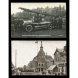 A group of 4 photographic postcards of Wimbledon, including a view of an omnibus, and others