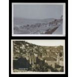 A collection of approximately 52 postcards of Israel including views of Jerusalem, Nazareth and