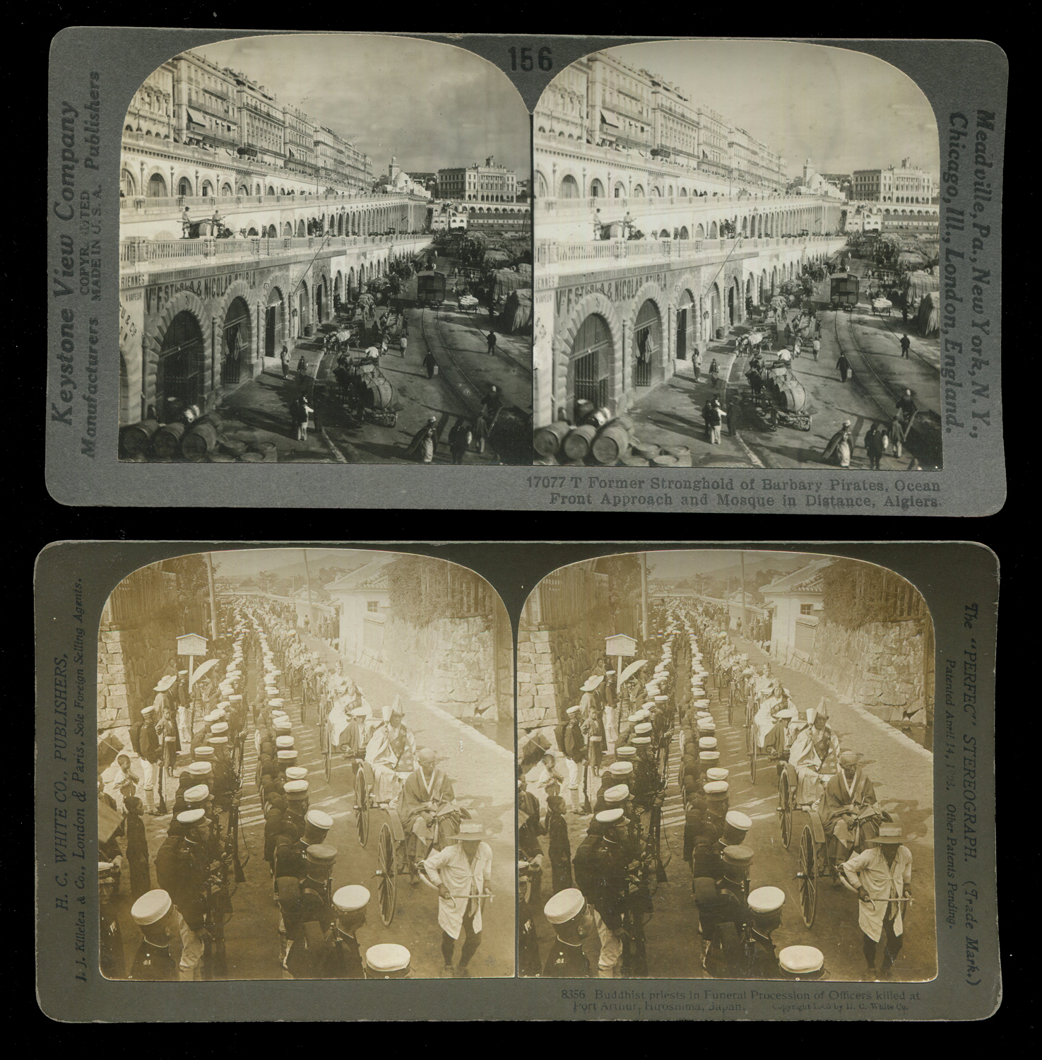 PHOTOGRAPHS. A large collection of approximately 288 stereoscopic viewing cards, including - Image 2 of 2