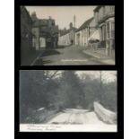 A collection of 30 postcards of Sussex, including photographic postcards titled 'High Street,