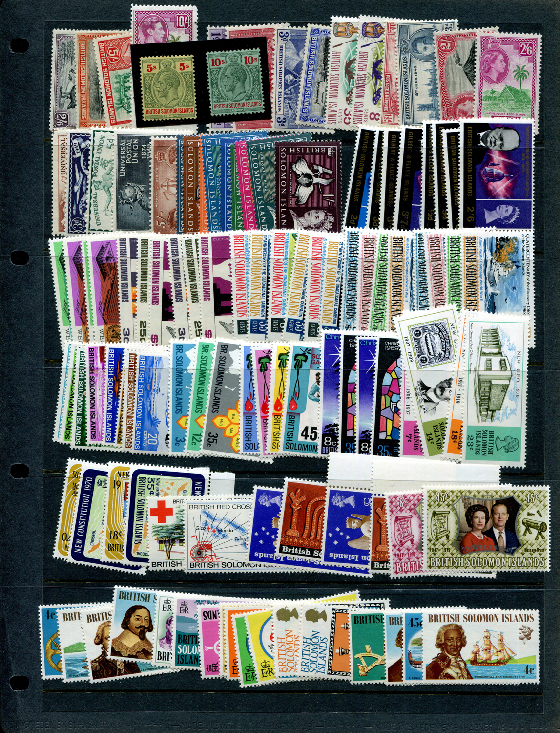 A collection of Pacific Islands stamps, unmounted mint or fine used on stock cards, including