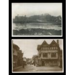 A collection of 24 postcards of Surrey, including photographic postcards titled 'Christ Church &