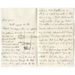 MEDICINE. A group of 3 autograph letters signed by Joseph Lister regarding a translation into French