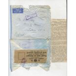 A collection of Great Britain postal history, including 1793 entire, 1845 boxed 'Gatehouse' date
