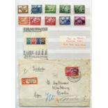 A group of five stock books containing Germany stamps from 1872, eagles to 18 kreuzer, mint and