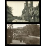 A collection of 25 postcards of Surrey, including photographic postcards titled 'Albury Village', '