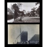 A collection of 17 photographic postcards of Henfield, West Sussex, including postcards titled '