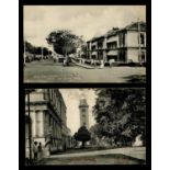 A collection of 64 printed postcards of Ceylon, including postcards titled 'Candyan Ladies, Ceylon',