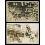 A collection of 19 photographic postcards of Japan, the majority Japanese social history,