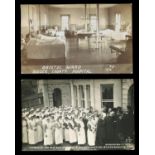 A collection of 13 photographic postcards relating to hospitals and nursing in Brighton and Hove,