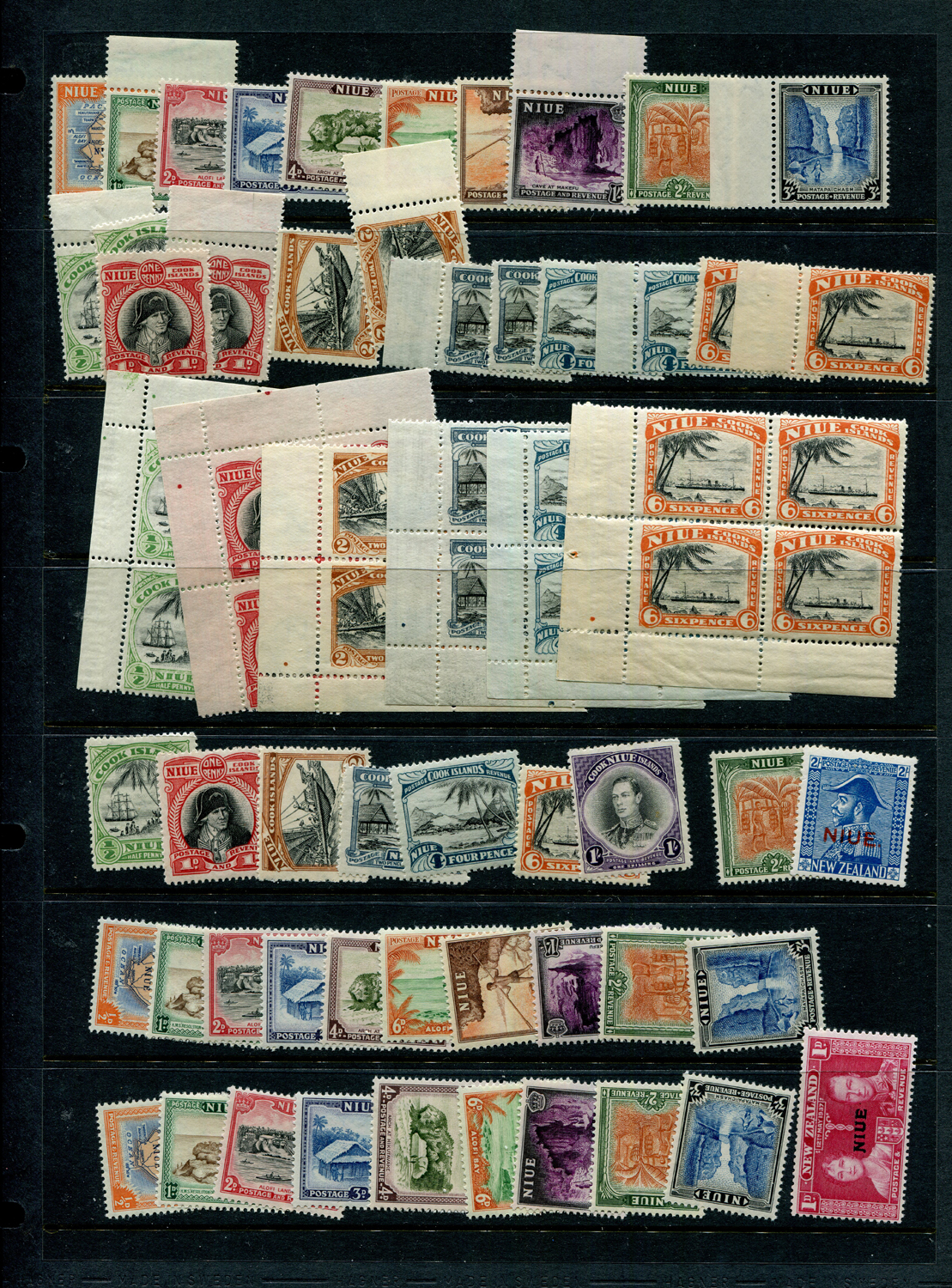 A collection of Pacific Islands stamps, unmounted mint or fine used on stock cards, including - Image 2 of 2