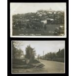 A collection of 19 postcards of Surrey, including photographic postcards titled 'Derby Day Epsom