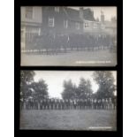 A group of 3 photographic postcards of military interest in Henfield, West Sussex, comprising '