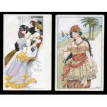 A collection of approximately 80 postcards of glamour interest published by S. Hildesheimer & Co,