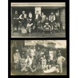 A group of 27 photographic postcards of social history interest, all of children and adults in fancy