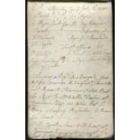 MILITARY. An orders and charges book for Swinley Camp near Windsor, circa 1800, approximately