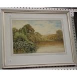 S.E. Hall - 'On the Avon, Bidford' and 'Fishing Pool on the Wharf, near Barden Towers', a pair of