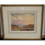 Arthur Upton - 'Egdon Heath, Dorset', mid-20th century watercolour, signed recto, titled label