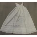 A good collection of mainly Victorian and Edwardian infants' clothing, including embroidered linen
