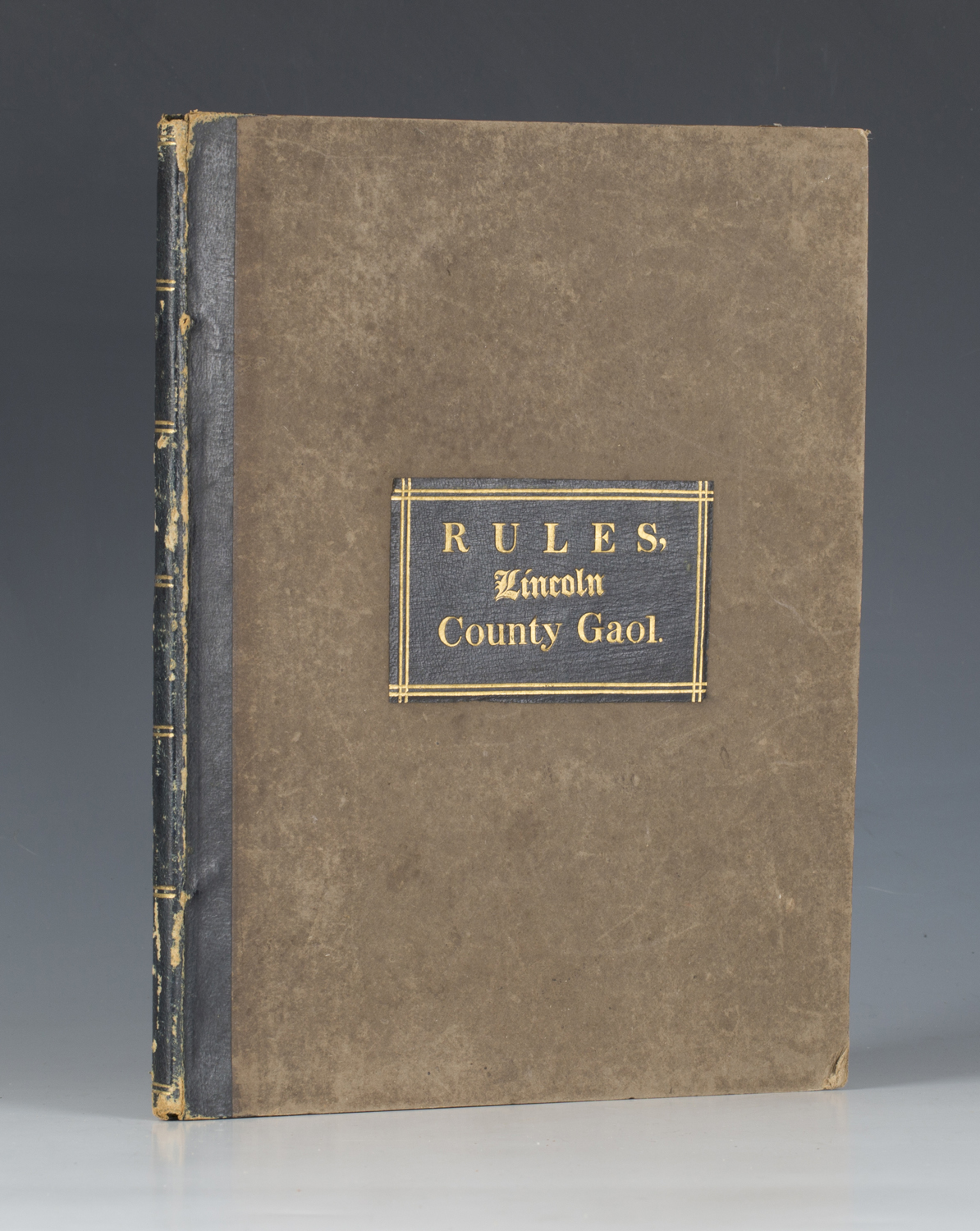 PRISONS. Rules for the Government of the County Gaol and Castle of Lincoln: made and Established