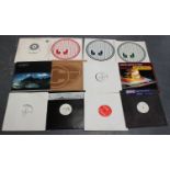 A collection of 12" dance single records, including releases by Studio Pressure (Photek) and Fusion
