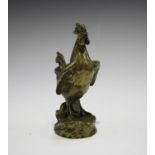 Antoine Bofill - a late 19th century French gilt patinated cast bronze model of a cockerel