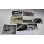A collection of approximately two hundred black and white photographs of motor sport interest,