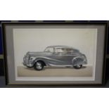 Prichard - 'The Vanden Plas Princess on the Austin 25hp Chassis', 20th century watercolour with