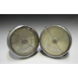 A pair of Lucas Bi-flex long range headlamps, diameter 25cm.Buyer’s Premium 29.4% (including VAT @