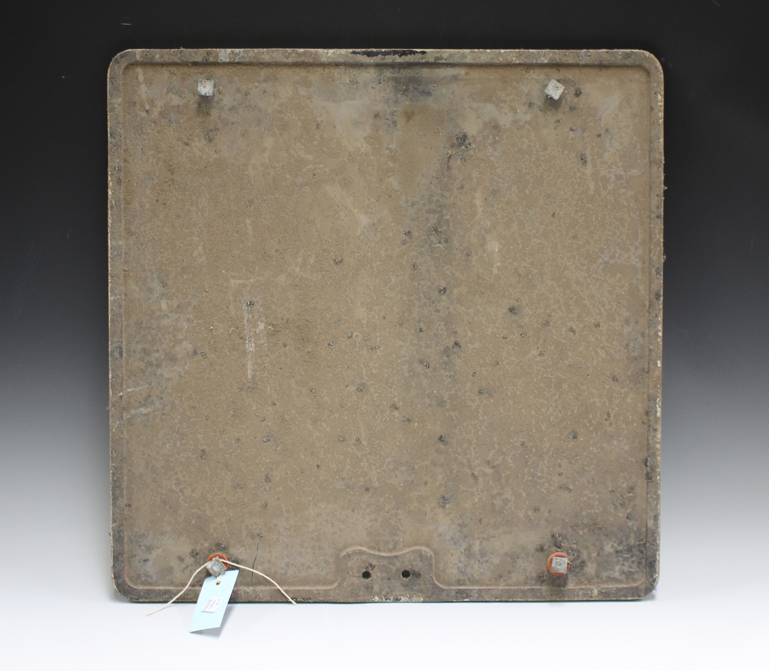 A mid-20th century cast alloy 'To Car Park' road sign, 53.5cm x 53.5cm, together with another - Image 4 of 6