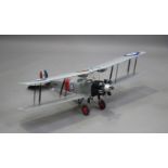 A late 20th century scale display model of an Avro 540N biplane by Veron, wingspan 141cm.Buyer’s