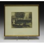 A silver print photograph depicting a charabanc coach with passengers and driver, 19cm x 24cm,