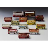 A collection of modern Corgi Classics and Original Omnibus buses and coaches, including a No.