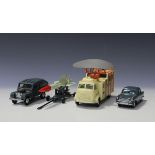 A small collection of Corgi Major Toys, including a Gift Set No. 4 Bloodhound guided missile, a