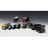 A collection of thirty-three Corgi vehicles, including a No. 05405 The Beatles Yellow Submarine, a