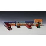 Four Dinky Toys and Supertoys models, comprising a No. 14C Coventry Climax forklift truck, a No. 555