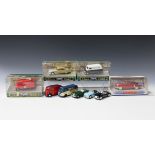 A collection of Corgi Toys vehicles, including a Canadian Collection III GM bus 'Gray Coach