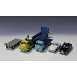 A Corgi Toys Major No. 1100 Carrimore low-loader and four other Corgi Toys vehicles, comprising a