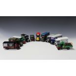 A collection of modern Corgi vehicles and aircraft, including a No. 59538 Eddie Stobart Renault