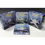 Four Corgi The Aviation Archive limited edition military aircraft, comprising an AA48201 B-17G