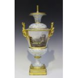 A Barr Flight & Barr Worcester porcelain two-handled vase, circa 1815, the urn shaped body painted