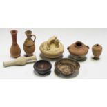 A small group of mainly Roman and Greek antiquities, including various oil and perfume containers