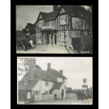 A collection of 19 postcards of East Sussex, all featuring motor cars and other vehicles,